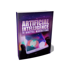 Book cover of 'Artificial Intelligence in Digital Marketing' showcasing AI's impact on marketing strategies.