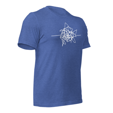 Disgruntled entrepreneur t-shirt in blue, perfect for hustle and expressing frustration in entrepreneurship.
