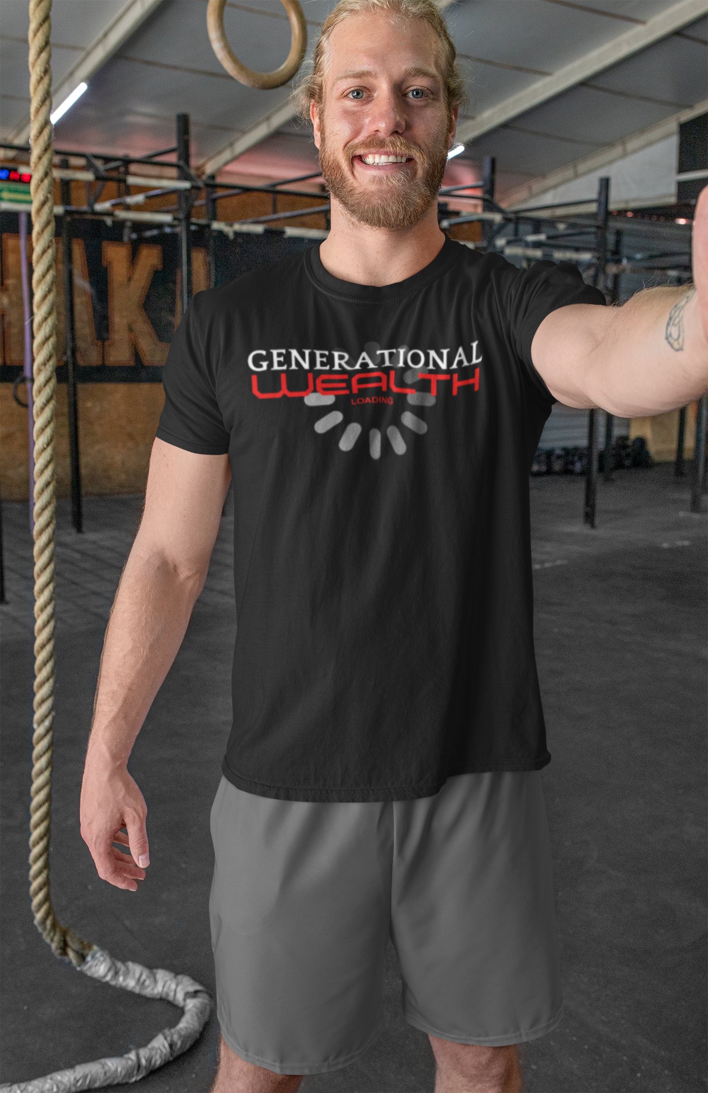 Generational Wealth Loading T-Shirt – Build, Hustle, Legacy