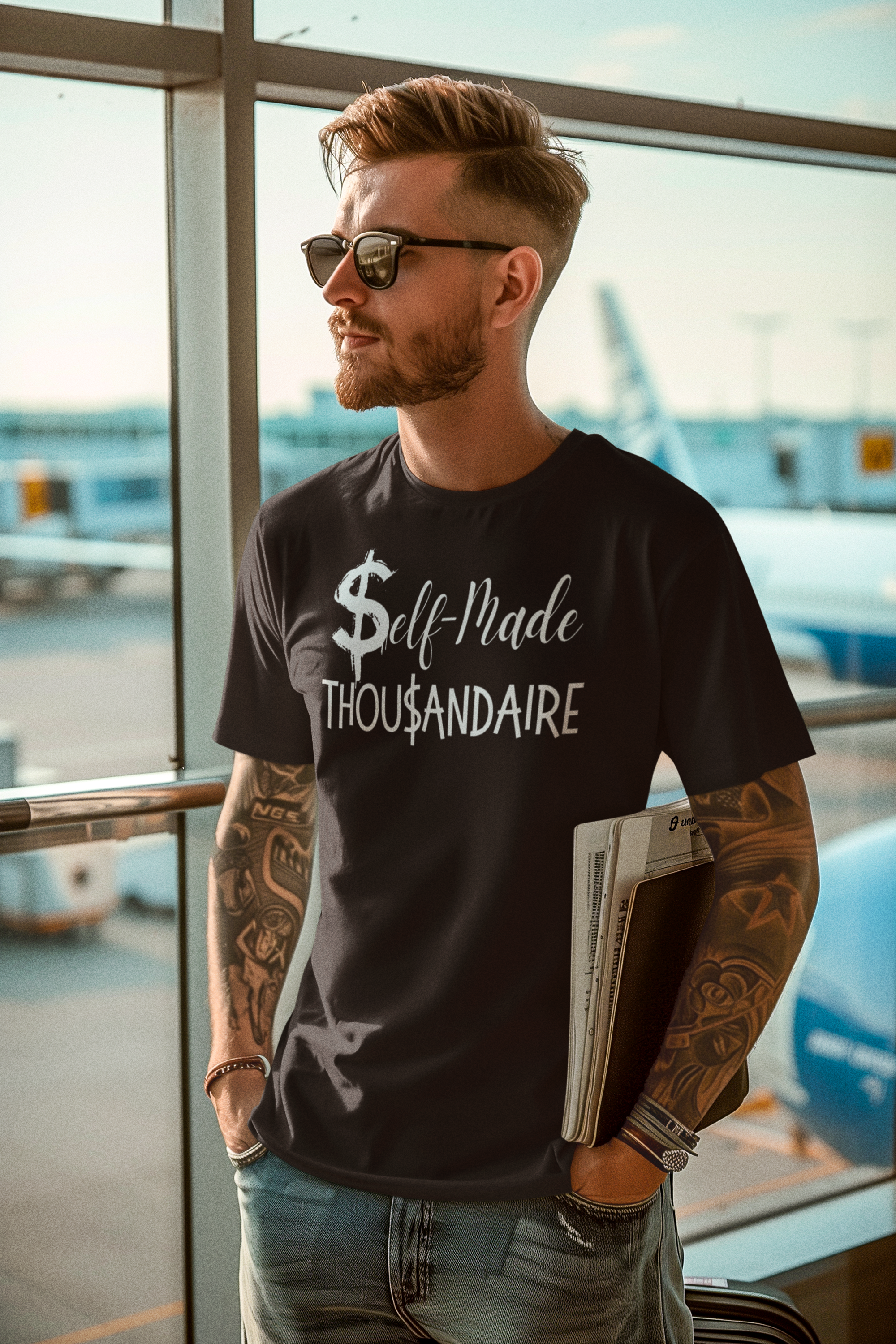 Self-Made Thousandaire T-Shirt – Startup Style for Entrepreneurs on the Rise