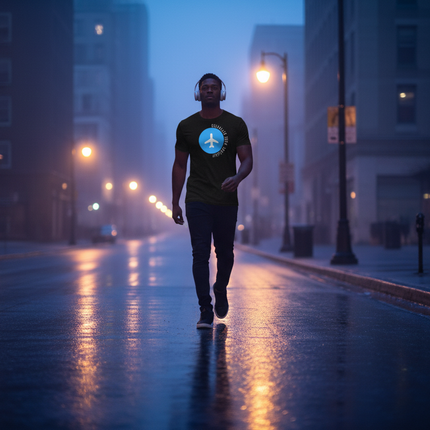 Airplane Mode Activated Blue Hour Walk Scene