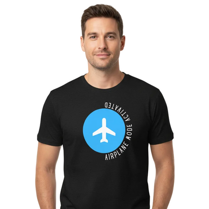 Airplane Mode Activated T-Shirt Mockup