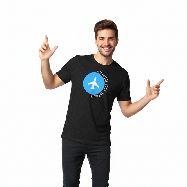 Airplane Mode Activated T-Shirt Product Mockup