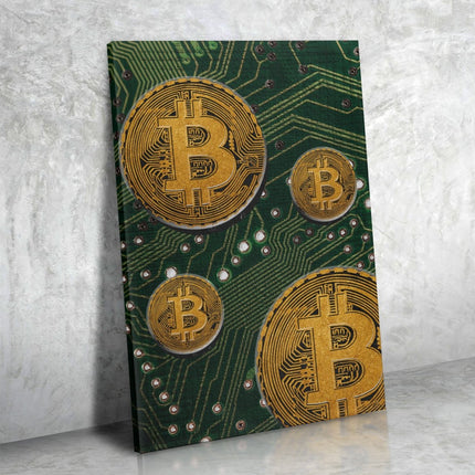 Bitcoin Crypto Art Bitcoin Wall Art Canvas Bitcoin Decor For Home Or Office Cryptocurrency