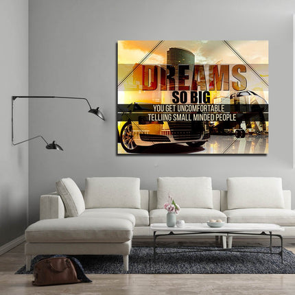 Dreams So Big Canvas Wall Art Motivational Quotes