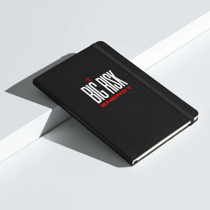 Big Risk Energy Notebook – Bold Journal for Visionaries on a sleek surface, showcasing its stylish and durable design.