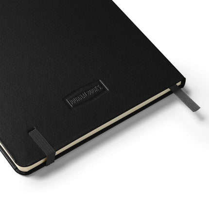 Entrepreneur Notebook - Little Book of BIG Ideas with durable black UltraHyde cover and ribbon marker.