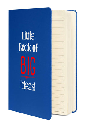 Entrepreneur Notebook - Little Book of BIG Ideas with blue cover and lined pages for notes and brainstorming.