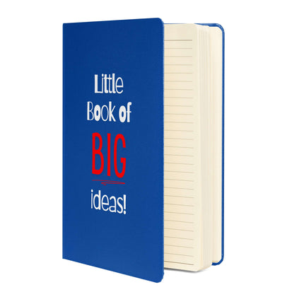 Entrepreneur Notebook - Little Book of BIG Ideas with blue cover and lined pages for notes and brainstorming.