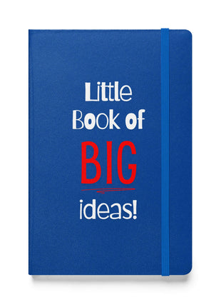 Entrepreneur Notebook - Little Book of BIG Ideas with vibrant blue cover and elastic closure for easy note-taking.