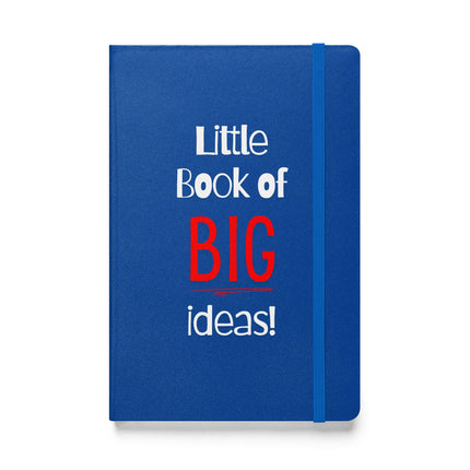 Entrepreneur Notebook - Little Book of BIG Ideas with vibrant blue cover and elastic closure for easy note-taking.