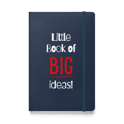 Entrepreneur Notebook - Little Book of BIG Ideas with a navy cover and elastic closure for note-taking and brainstorming.