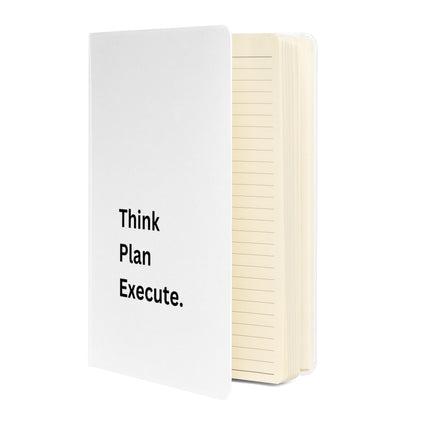 Think Plan Execute Journal – Strategic Notebook for Founders and Goal-Getters, featuring a sleek white hardcover.