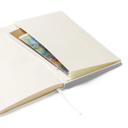 Think Plan Execute Journal – Strategic Notebook for Founders and Goal-Getters showing expandable inner pocket and cream pages.