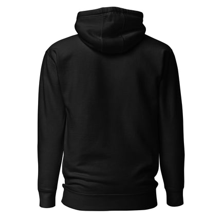 Back view of a black Capital Gains Entrepreneur Hoodie for startup owners, showcasing its comfortable design.
