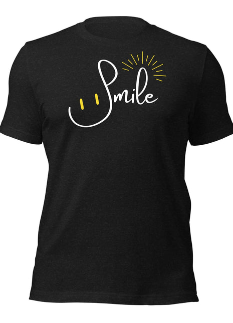 Smile Everyday T-Shirt featuring a cheerful design, perfect for entrepreneurs promoting positivity and perseverance.