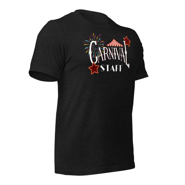 Carnival Staff Event Crew T-Shirt – You ARE the Show design with colorful graphics on a black tee.