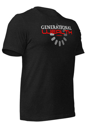 Generational Wealth Loading T-Shirt in black, designed for entrepreneurs and visionaries pursuing financial freedom.