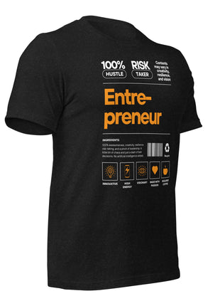 Entrepreneur Label T-Shirt – Premium Comfort for Driven Founders, featuring bold graphics and a stylish design.