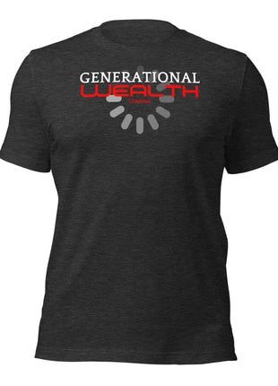 Generational Wealth Loading T-Shirt with a bold design for entrepreneurs and visionaries.