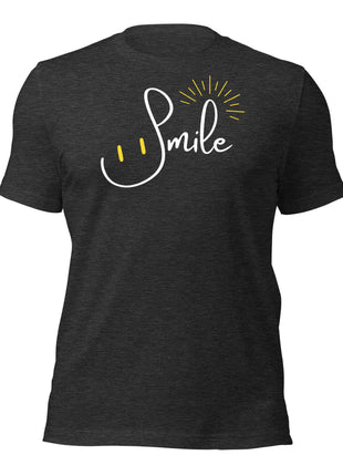 Smile Everyday T-Shirt with playful smile graphic, perfect for entrepreneur apparel that promotes positivity.