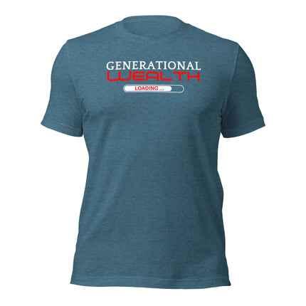 Generational Wealth Loading T-Shirt | Legacy Builders featuring bold graphic design on a stylish tee.