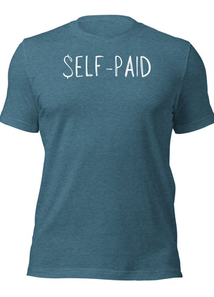 Self-Paid T-Shirt for entrepreneurs, highlighting determination and hustle in soft, lightweight cotton.
