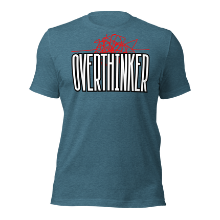 OverThinker T-Shirt in blue, a must-have for entrepreneurs and creatives who embrace deep thinking.