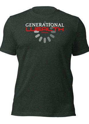 Generational Wealth Loading T-Shirt for entrepreneurs, designed for comfort and style in promoting financial legacy.