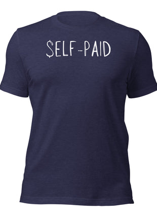 Self-Paid T-Shirt for entrepreneurs, showcasing determination and hustle, made from soft cotton.