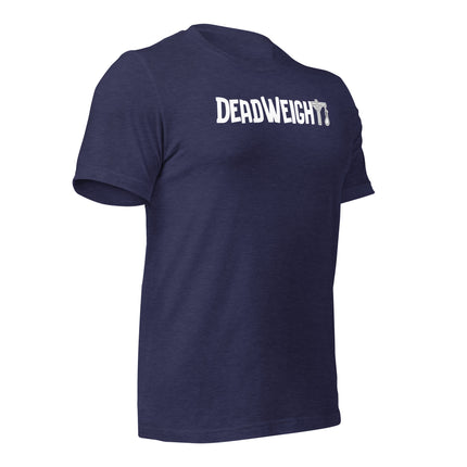 DeadWeight T-Shirt – Built for the Ones They Underestimated in navy blue, designed for entrepreneurs and dreamers.