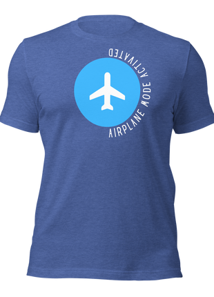 Airplane Mode Activated T-Shirt for entrepreneurs, featuring bold design and 100% cotton for comfort and style.