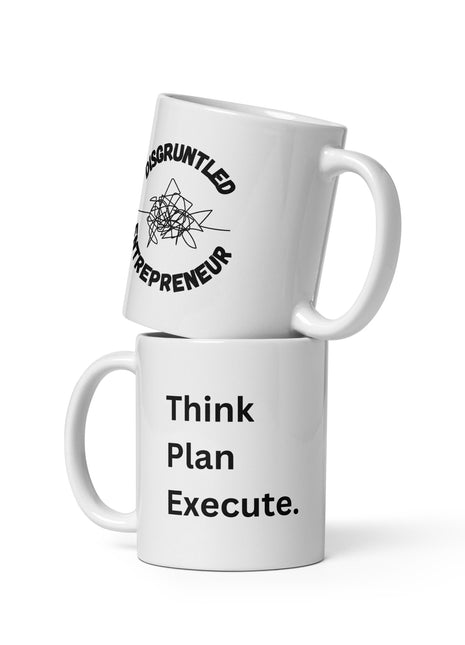 Think. Plan. Execute. Strategy Coffee Mug for Entrepreneurs
