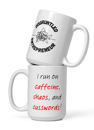 Caffeine, Chaos, & Cusswords Mug