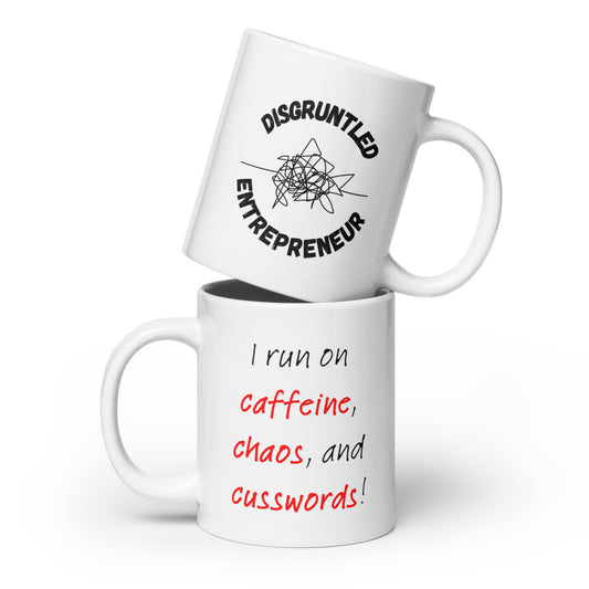 Caffeine, Chaos, & Cusswords Mug